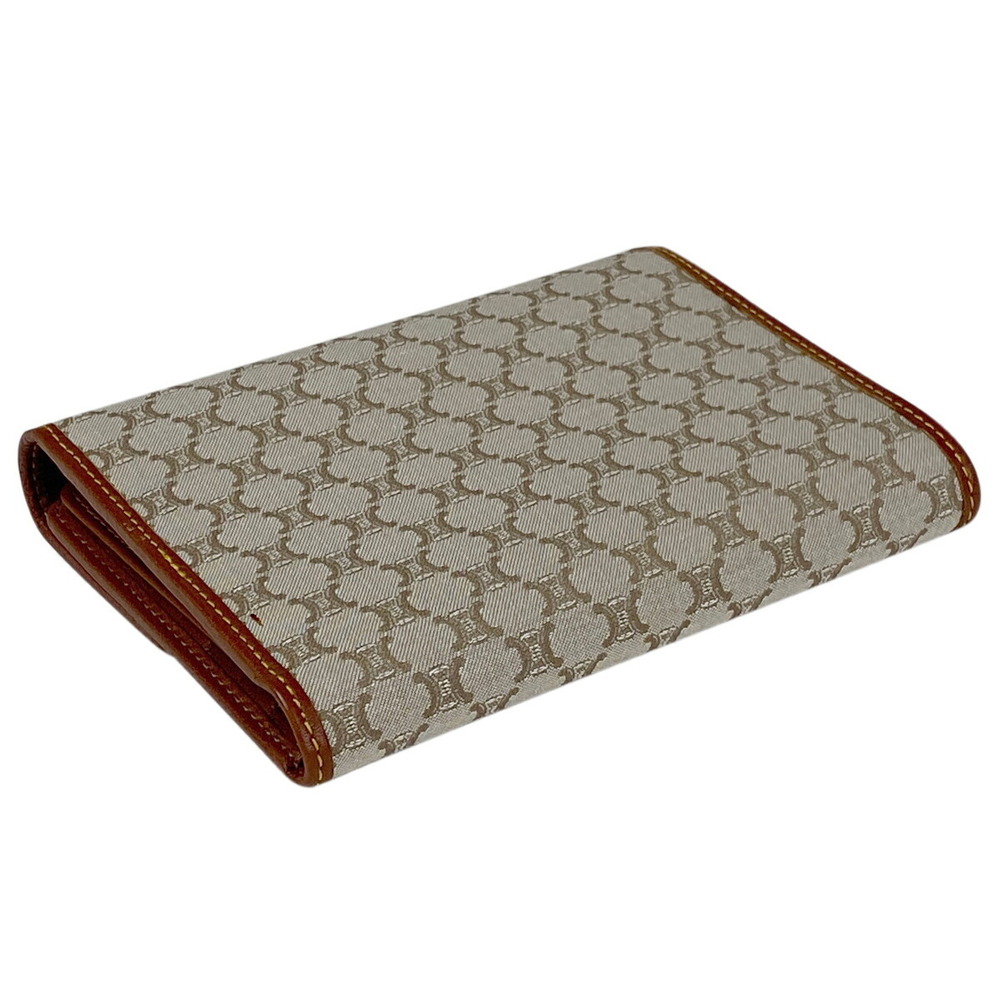 Celine Beige fold Tri Wallet Macadam - Picture 1 of 6